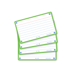 OXFORD FLASH 2.0 flashcards - ruled with green frame, 7,5 x 12,5 cm, pack of 80 - 400133884_1200_1689090913