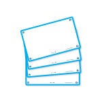 OXFORD FLASH 2.0 flashcards - 105x148mm - blanco - turquoise - pak 80 stuks - SCRIBZEE® Compatible - 400133888_1200_1689090878