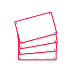 OXFORD FLASH 2.0 flashcards - blank with red frame, 7,5 x 12,5 cm, pack of 80 - 400133892_1200_1689090880