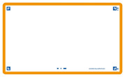 OXFORD FLASH 2.0 flashcards - 75x125 mm - uni blanc - orange - lot 80 - Compatible SCRIBZEE® - 400133894_1100_1677155004