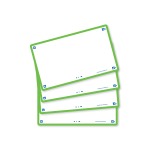 OXFORD FLASH 2.0 flashcards - blank with green frame, 7,5 x 12,5 cm, pack of 80 - 400133896_1200_1689090888