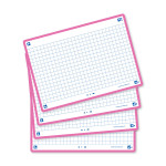 OXFORD FLASH 2.0 flashcards - squared with fuchsia frame, 10,5 x 14,8 cm, pack of 80 - 400133905_1200_1709285189