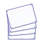 OXFORD FLASH 2.0 flashcards - ruled with violet frame, 10,5 x 14,8 cm, pack of 80 - 400133913_1200_1689090996