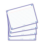 OXFORD FLASH 2.0 flashcards - ruled with violet frame, 10,5 x 14,8 cm, pack of 80 - 400133913_1200_1709285343