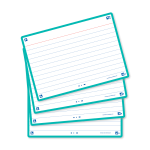 OXFORD FLASH 2.0 flashcards - ruled with mint frame, 10,5 x 14,8 cm, pack of 80 - 400133921_1200_1689091026