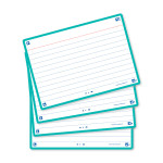 OXFORD FLASH 2.0 flashcards - ruled with mint frame, 10,5 x 14,8 cm, pack of 80 - 400133921_1200_1709285493