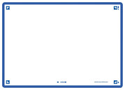 Flashcards FLASH 2.0 OXFORD - 80 cartes 10,5 x 14,8 cm - cadre bleu marine - uni blanc - 400133931_1100_1676938217