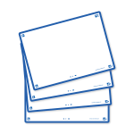 OXFORD FLASH 2.0 flashcards - 105x148mm - blanco - blauw - pak 80 stuks - SCRIBZEE® Compatible - 400133931_1200_1689091033