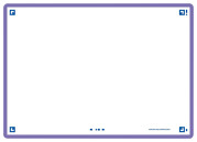Flashcards FLASH 2.0 OXFORD - 80 cartes 10,5 x 14,8 cm - cadre violet - uni blanc - 400133933_1100_1676966830