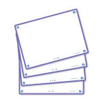 OXFORD FLASH 2.0 flashcards - 105x148mm - blanco - paars - pak 80 stuks - SCRIBZEE® Compatible - 400133933_1200_1689091043
