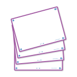 Flashcards FLASH 2.0 OXFORD - 80 cartes 10,5 x 14,8 cm - cadre lilas - uni blanc - 400133934_1200_1689091046