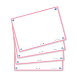 OXFORD FLASH 2.0 flashcards - 105x148mm - blanco - roze - pak 80 stuks - SCRIBZEE® Compatible - 400133935_1200_1709285551