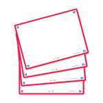 Flashcards FLASH 2.0 OXFORD - 80 cartes 10,5 x 14,8 cm - cadre rouge - uni blanc - 400133936_1200_1709285564