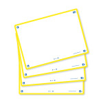 OXFORD FLASH 2.0 flashcards - 105x148mm - blanco - geel - pak 80 stuks - SCRIBZEE® Compatible - 400133939_1200_1709285731