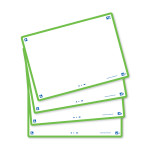 Flashcards FLASH 2.0 OXFORD - 80 cartes 10,5 x 14,8 cm - cadre vert - uni blanc - 400133940_1200_1709285740