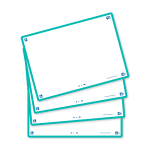 OXFORD FLASH 2.0 flashcards - 105x148mm - blanco - mint groen - pak 80 stuks - SCRIBZEE® Compatible - 400133941_1200_1689090937