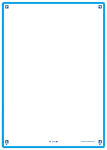 OXFORD REVISION 2.0 cards - blank with turquoise frame, 14,8 x 21 cm, pack of 50 - 400133969_1100_1686092397