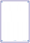OXFORD REVISION 2.0 cards - blank with violet frame, 14,8 x 21 cm, pack of 50 - 400133970_1100_1573210911