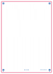 OXFORD REVISION 2.0 cards - blank with pink frame, 14,8 x 21 cm, pack of 50 - 400133973_1100_1573210948