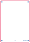 OXFORD REVISION 2.0 cards - blank with red frame, 14,8 x 21 cm, pack of 50 - 400133974_1100_1686091944
