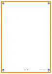 OXFORD REVISION 2.0 cards - blank with orange frame, 14,8 x 21 cm, pack of 50 - 400133976_1100_1572972592