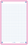 OXFORD REVISION 2.0 cards - squared with fuchsia frame, 12,5 x 20 cm, pack of 50 - 400133985_1100_1686092297