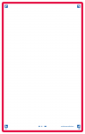 OXFORD REVISION 2.0 cards - blank with red frame, 12,5 x 20 cm, pack of 50 - 400134012_1100_1573204973