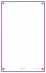 OXFORD REVISION 2.0 cards - blank with fuchsia frame, 12,5 x 20 cm, pack of 50 - 400134013_1100_1573206872
