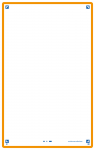 OXFORD REVISION 2.0 cards - blank with orange frame, 12,5 x 20 cm, pack of 50 - 400134014_1100_1573206899