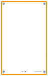 OXFORD REVISION 2.0 cards - blank with orange frame, 12,5 x 20 cm, pack of 50 - 400134014_1100_1686092360
