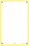 OXFORD REVISION 2.0 cards - blank with yellow frame, 12,5 x 20 cm, pack of 50 - 400134015_1100_1573206926