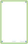 OXFORD REVISION 2.0 cards - blank with green frame, 12,5 x 20 cm, pack of 50 - 400134016_1100_1573206952