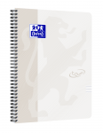 OXFORD Touch Spiraalblok - A4 - Soepele Kartonnen kaft - Dubbelspiraal - Gelijnd - 70 vel - SCRIBZEE® Compatible - Licht Grijs - 400134118_1100.png_1574322535