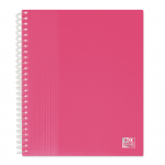 OXFORD SCHOOL LIFE SPIRAL DISPLAY BOOK - A5 - 40 pockets - Polypropylene - Translucent - Pink - 400135684_1100_1583251153