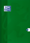 OXFORD ESSE BRULION - A4 - twarda kartonowa okładka - szyty - kratka 5x5 mm z marginesem - 96 kartek - zielony - 400136857_1100_1633637393
