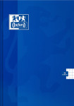 OXFORD ESSE BRULION - A5 - twarda kartonowa okładka - szyty - kratka 5x5 mm z marginesem - 96 kartek - niebieski - 400136916_1100_1677206758
