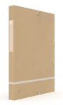 OXFORD Touareg Sammelbox - A4 - Rückenbreite 25mm - mit Gummiband - mit Beschriftungsetikette - mit drei Einschlagklappen - aus recyceltem Karton - beige - 400139835_1100_1595303892