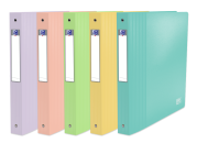 OXFORD PASTEL SCHOOL LIFE RING BINDER - A4 - 40mm spine - 4 Orings - Polypropylene - Opaque - Assorted colors - 400141253_1401_1686145264
