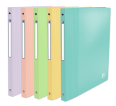 OXFORD PASTEL SCHOOL LIFE RING BINDER - A4 - 20 mm spine - 4-O rings - Polypropylene - Opaque - Assorted colors - 400141675_1400_1686109328