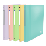 OXFORD PASTEL SCHOOL LIFE RING BINDER - A4 - 20 mm spine - 4-O rings - Polypropylene - Opaque - Assorted colors - 400141675_1400_1709629852