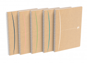 Oxford Touareg Notebook - A4 - Blødt kartonomslag - Dobbeltspiral - kvadreret 5x5 mm - 180 sider - SCRIBZEE ®-kompatibel - Assorterede farver - 400141847_1400_1610436505
