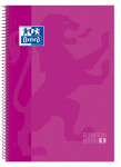 Oxford European Book 1 - A4+ - kariert - 80 Blatt - robuster Hardcover-Deckel - Spiralbindung und Mikroperforation - SCRIBZEE® kompatibel - Fuchsia - 400143920_1100_1676970488
