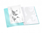 OXFORD EASYBOOK® PASTEL CAHIER - 24x32cm - Couverture plastique avec pochettes - Agrafé - Grands carreaux Seyès - 96 pages - Couleurs assorties - 400145245_2301_1595261468