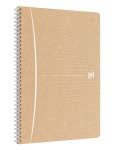 OXFORD Touareg Spiraalblok - A4 - Soepele Kartonnen kaft - Dubbelspiraal - geruit 5mm - 90 vel - SCRIBZEE® Compatible - beige wit - 400145350_1300_1677183220