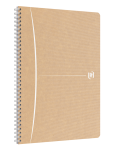 OXFORD Touareg Spiraalblok - A4 - Soepele Kartonnen kaft - Dubbelspiraal - geruit 5mm - 90 vel - SCRIBZEE® Compatible - beige wit - 400145350_1300_1685146275