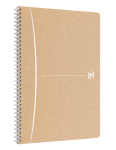 Oxford Touareg Spiralheft - A4, 5mm kariert, 90 Blatt, SCRIBZEE® kompatibel, Cover aus recyceltem Karton, beige und weiß - 400145350_1300_1686126317