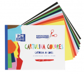 OXFORD MANUALIDADES Bloc Cartulinas de Colores - A4+ - Bloc encolado - Tapa Blanda - 10 Hojas - 170gr - 10 colores - 400147983_1100_1610724642