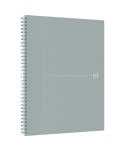 Oxford Origins Anteckningsbok - A4+ – Mjukt omslag – Dubbel spiralbindning – Linjerad – 140 sidor – SCRIBZEE ®-kompatibel – Grå - 400150003_1300_1686142882