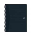 Oxford Origins Notebook - A4 med mykt omslag, dobbeltspiral, 5x5, 140 sider, SCRIBZEE ® kompatibel, svart - 400150006_1100_1619601018
