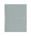 Oxford Origins Notebook - A4+ - Soft Cover - Twin-wire - 5x5 - 140 Pages - SCRIBZEE ® Compatible - Grey - 400150008_1100_1619601056